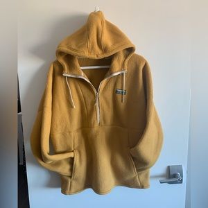 LL Bean, 3/4 zip fleece hoody